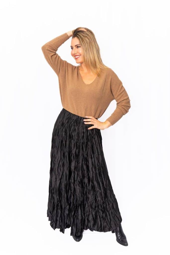 The Italian Closet | Black Amber Skirt