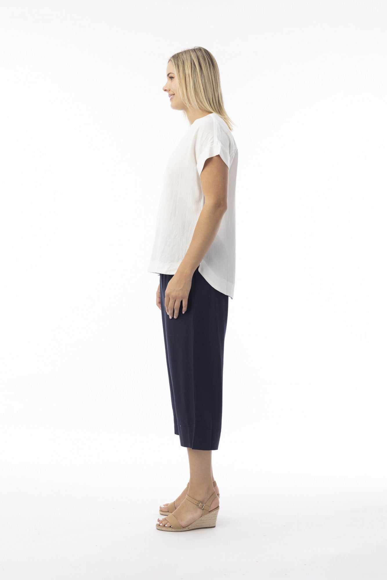 Orientique | Linen Essential Pant - Navy