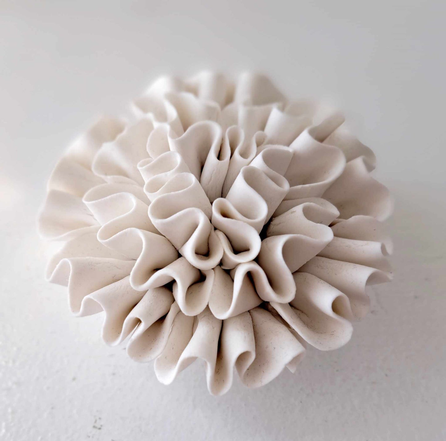 The Cottage Collection | White Ceramic Flower 8/6cmcm