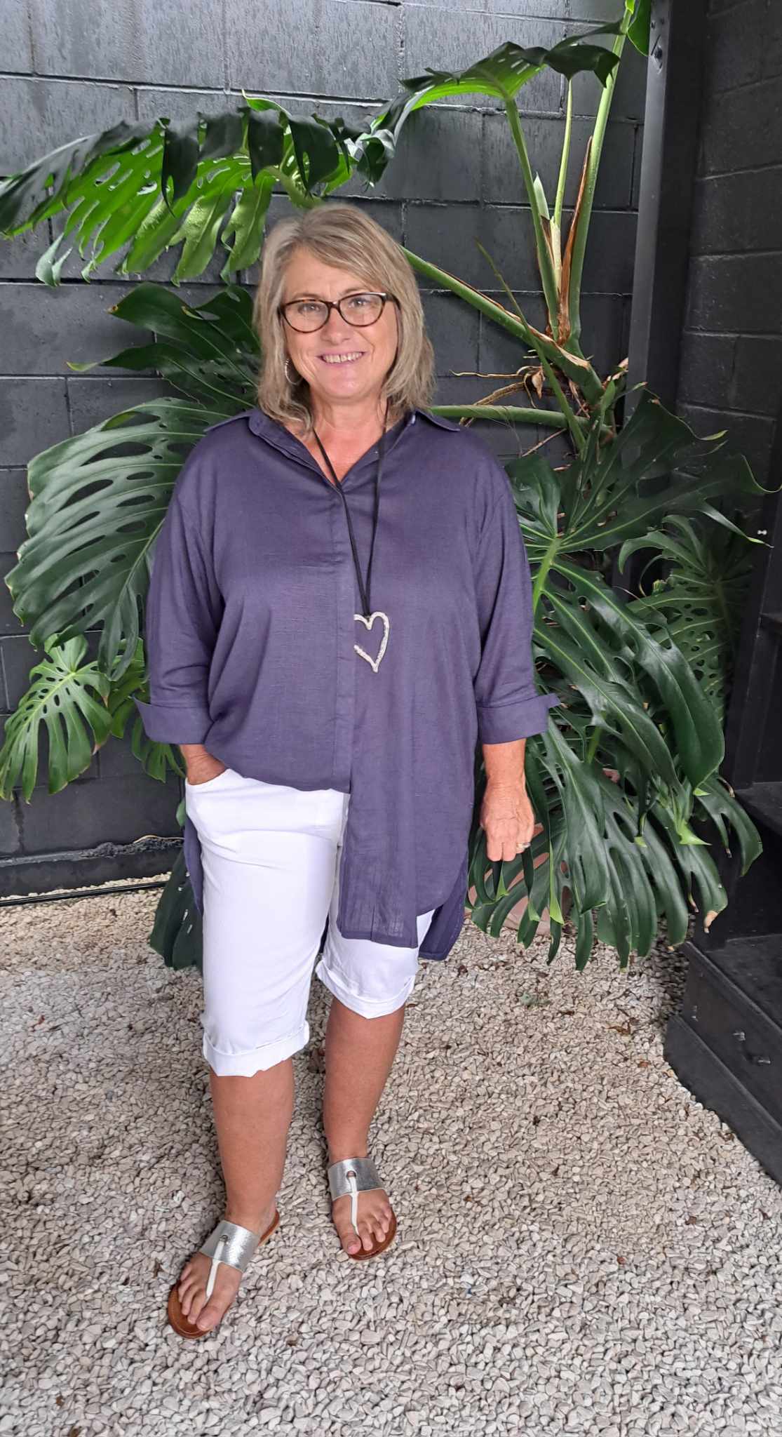 Love Lily the Label | Dusk/Navy - Nivara Linen Shirt