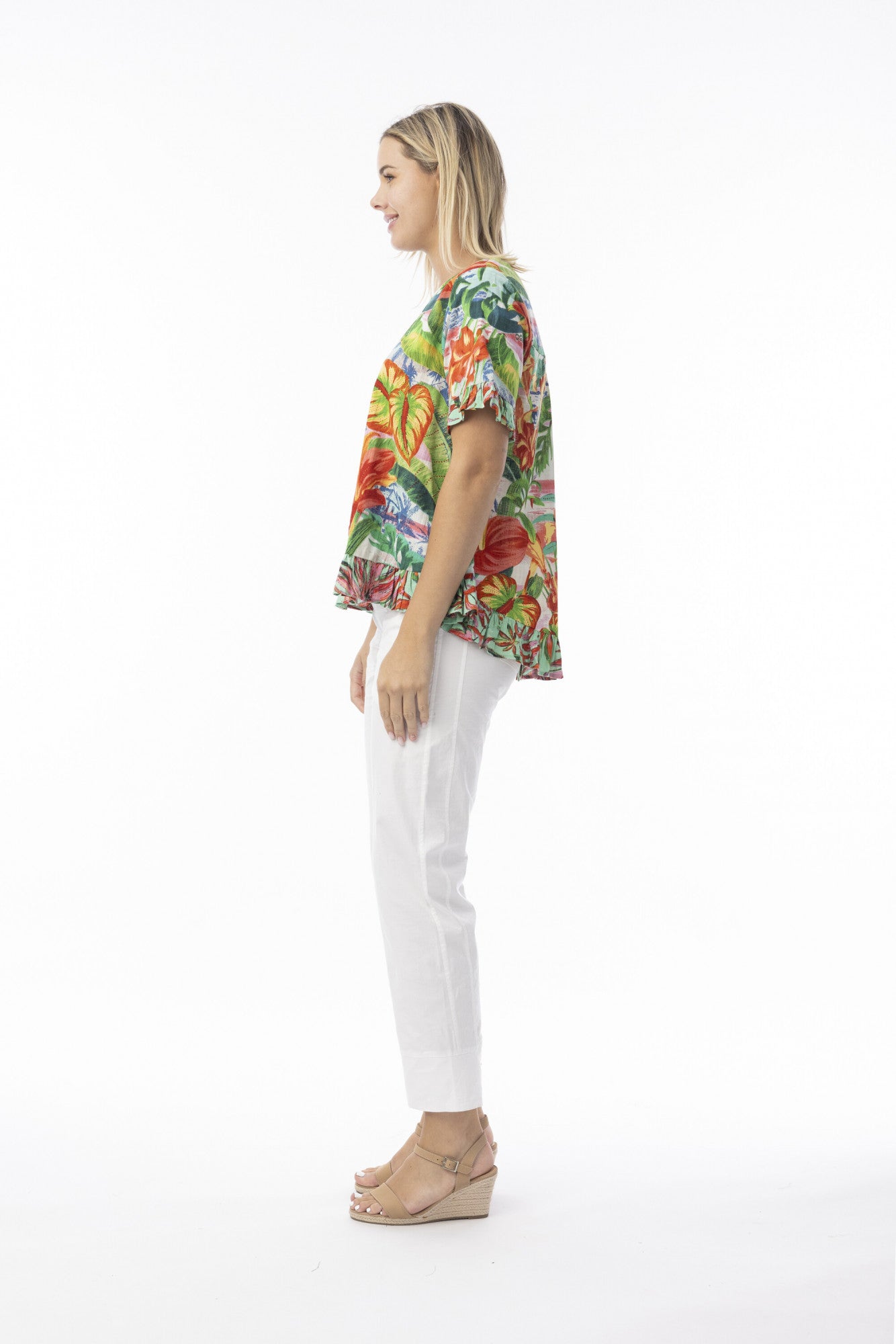Orientique | Equador Frill Top