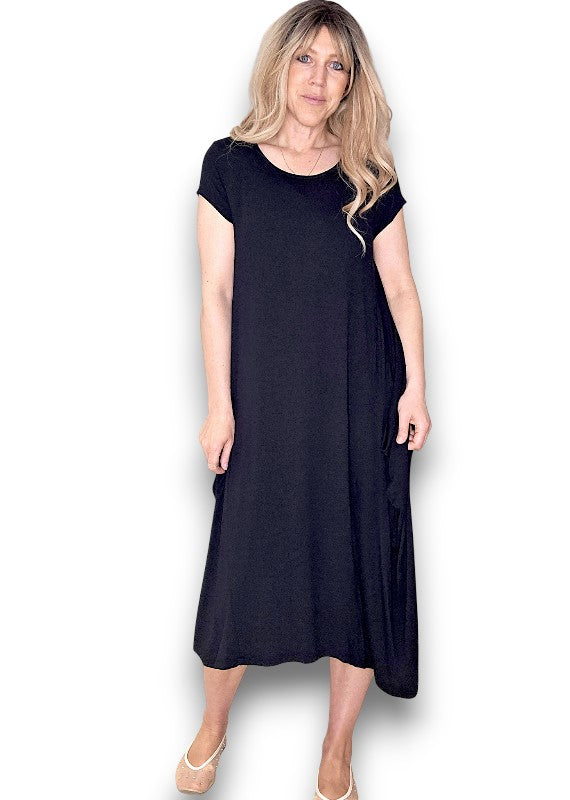 Helga May | Black Samba Viscose Dress