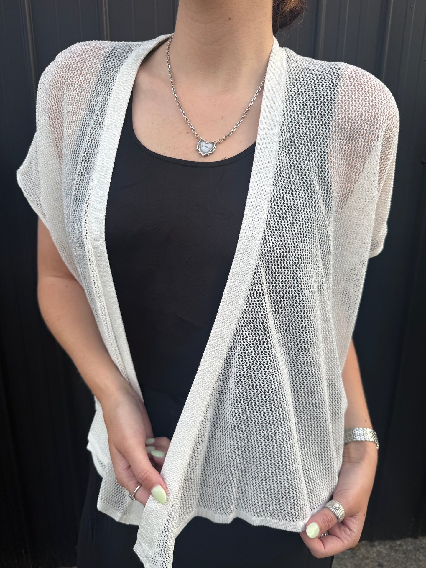 The Cottage Collection | Sheer Cardi - White