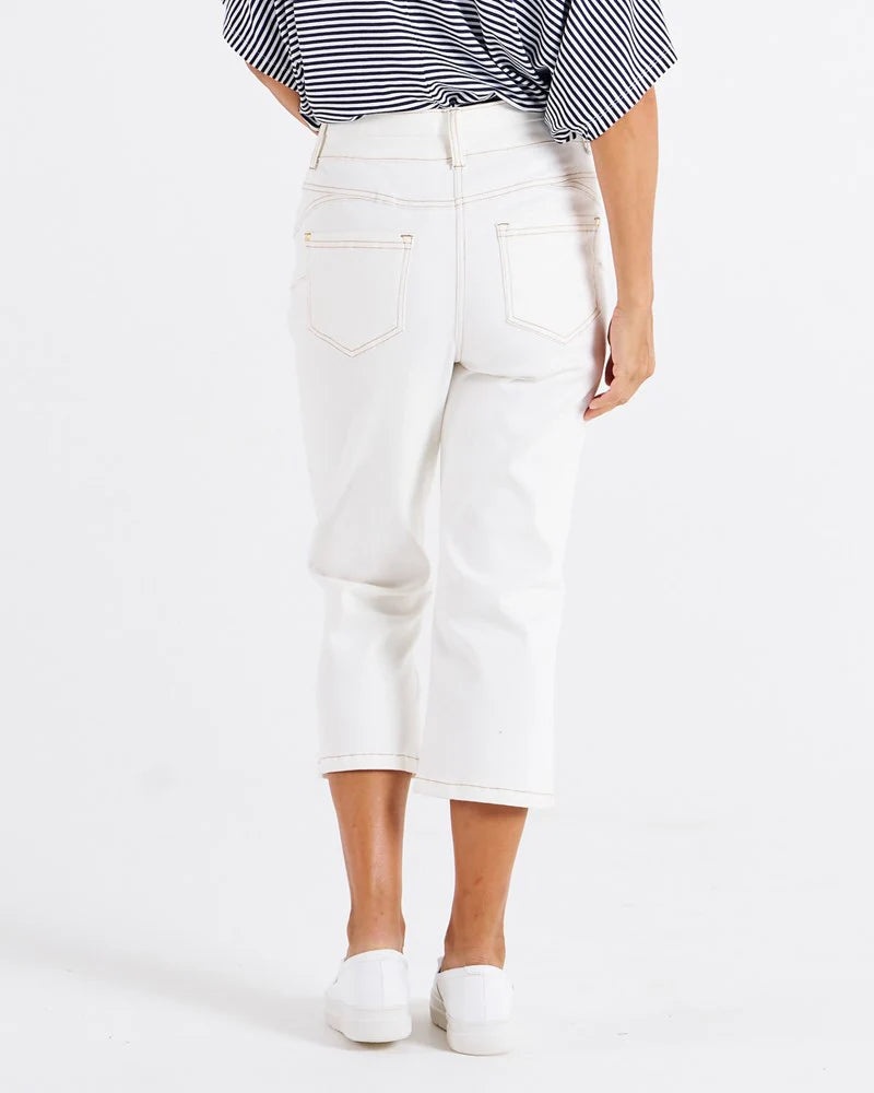 Betty Basics | White - Alessi Crop Jeans
