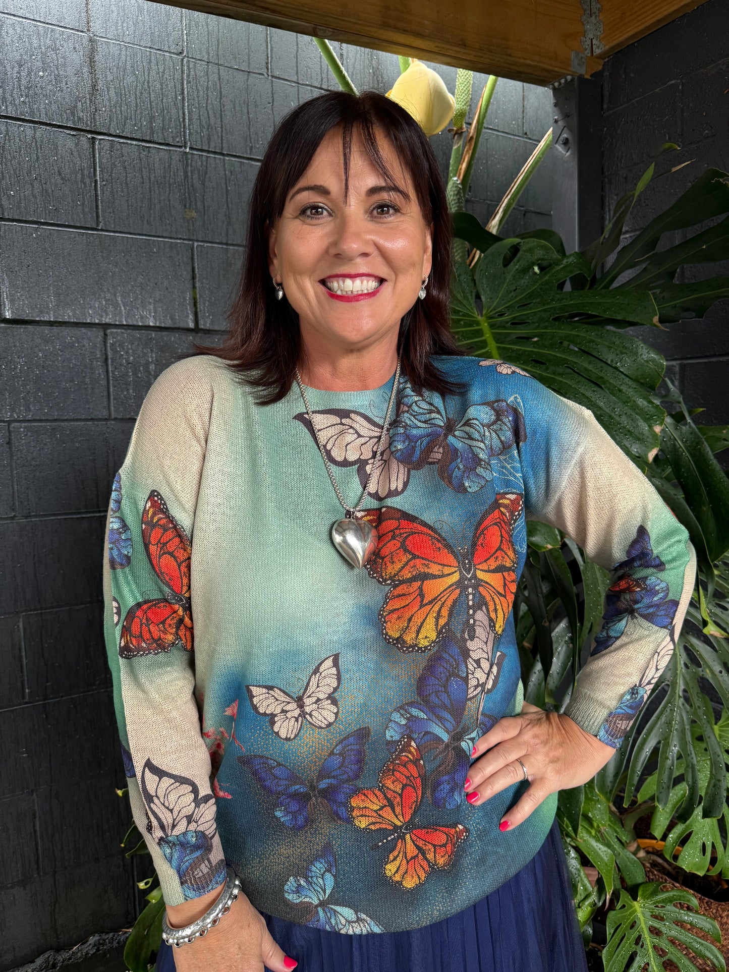 The Cottage Collection | Mosaic Jumper - Butterfly