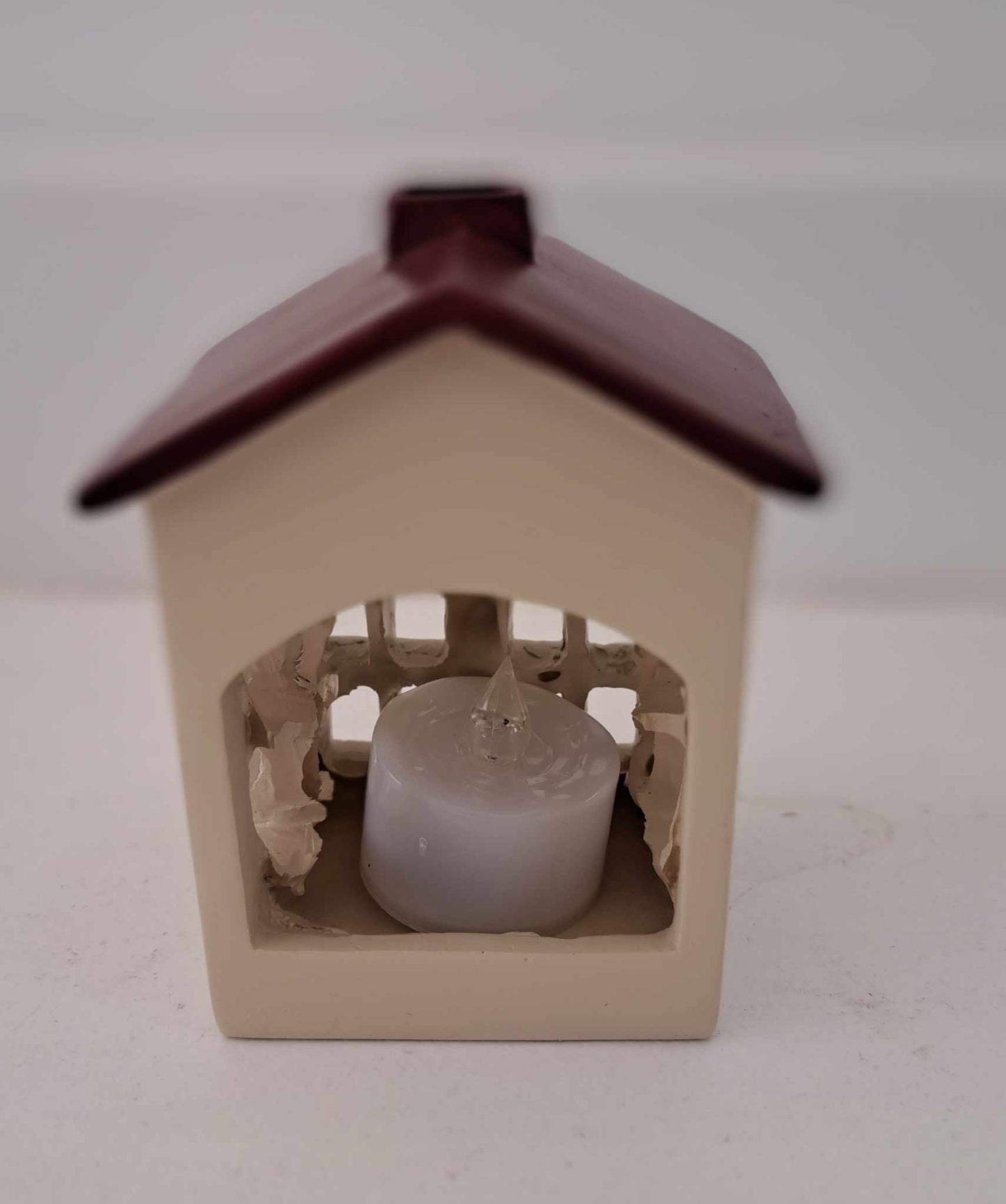 The Cottage Collection | Cream Tealight House