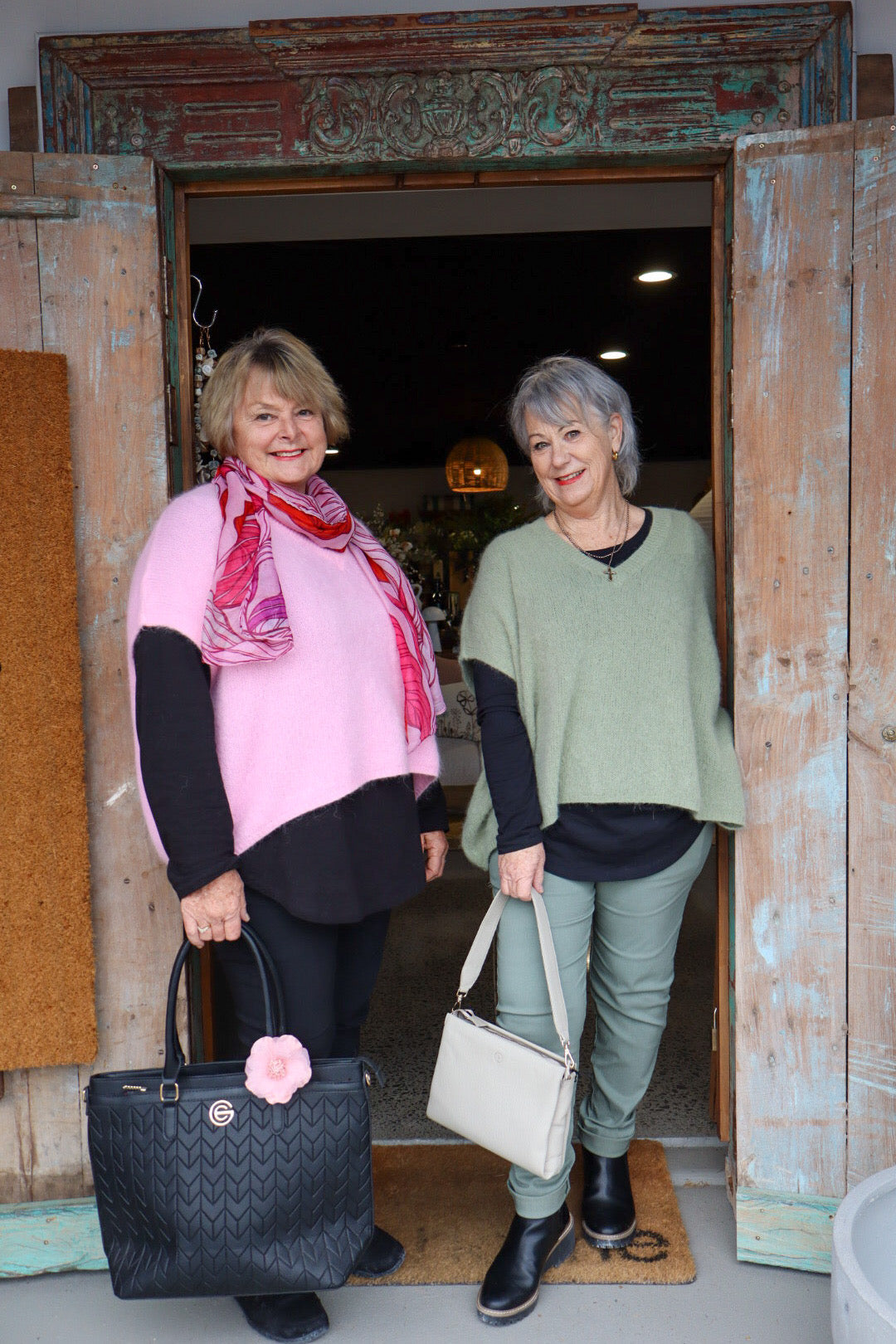 The Cottage Collection | V Neck Knit Vest - Soft Green