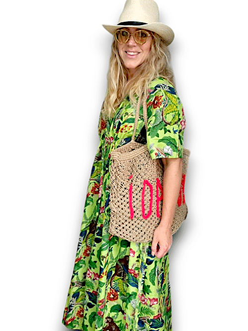Helga May | Ida Ivy Resortwear-Kaftan-Macau/Lime