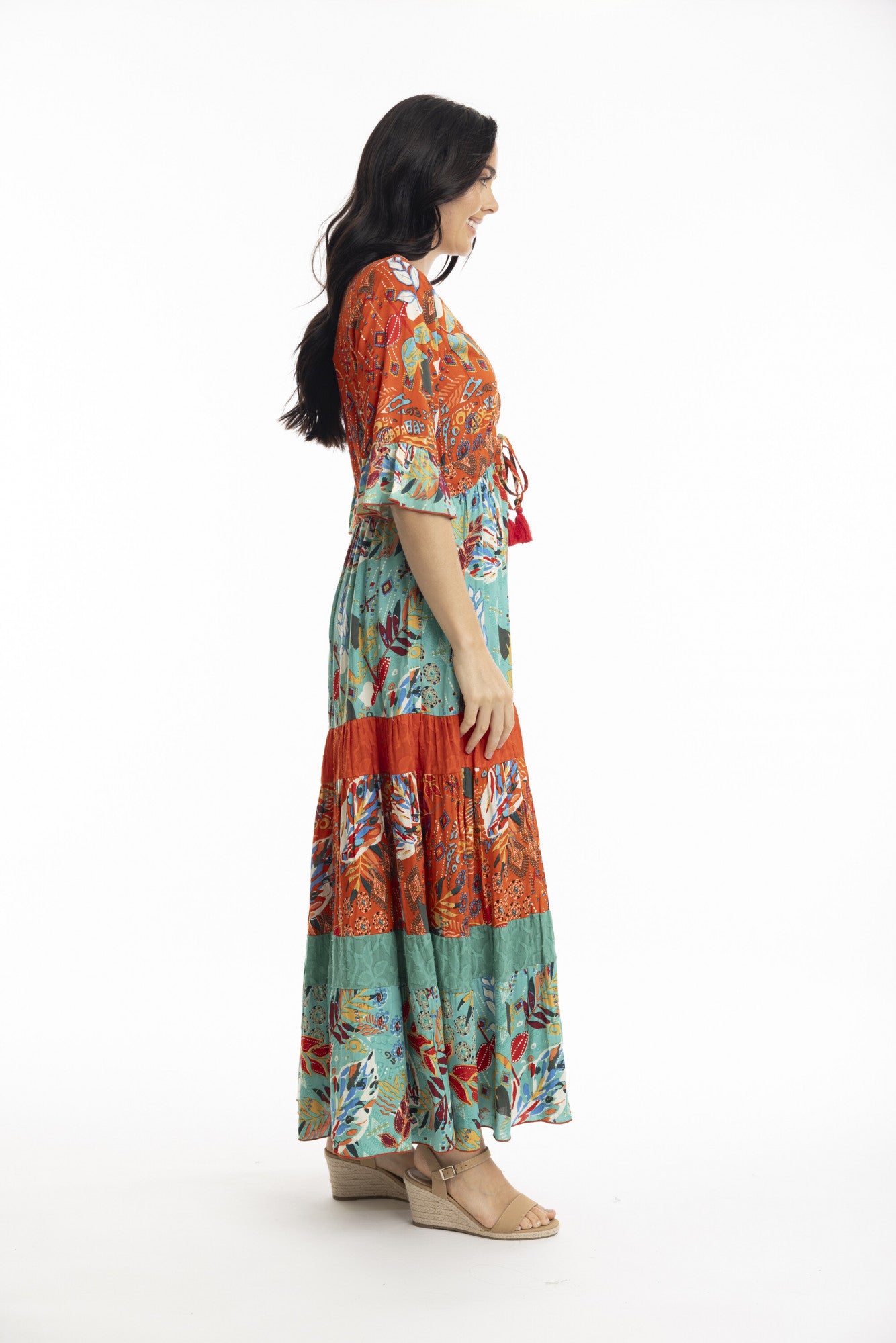 Orientique | Serengetti V Neckline Dress