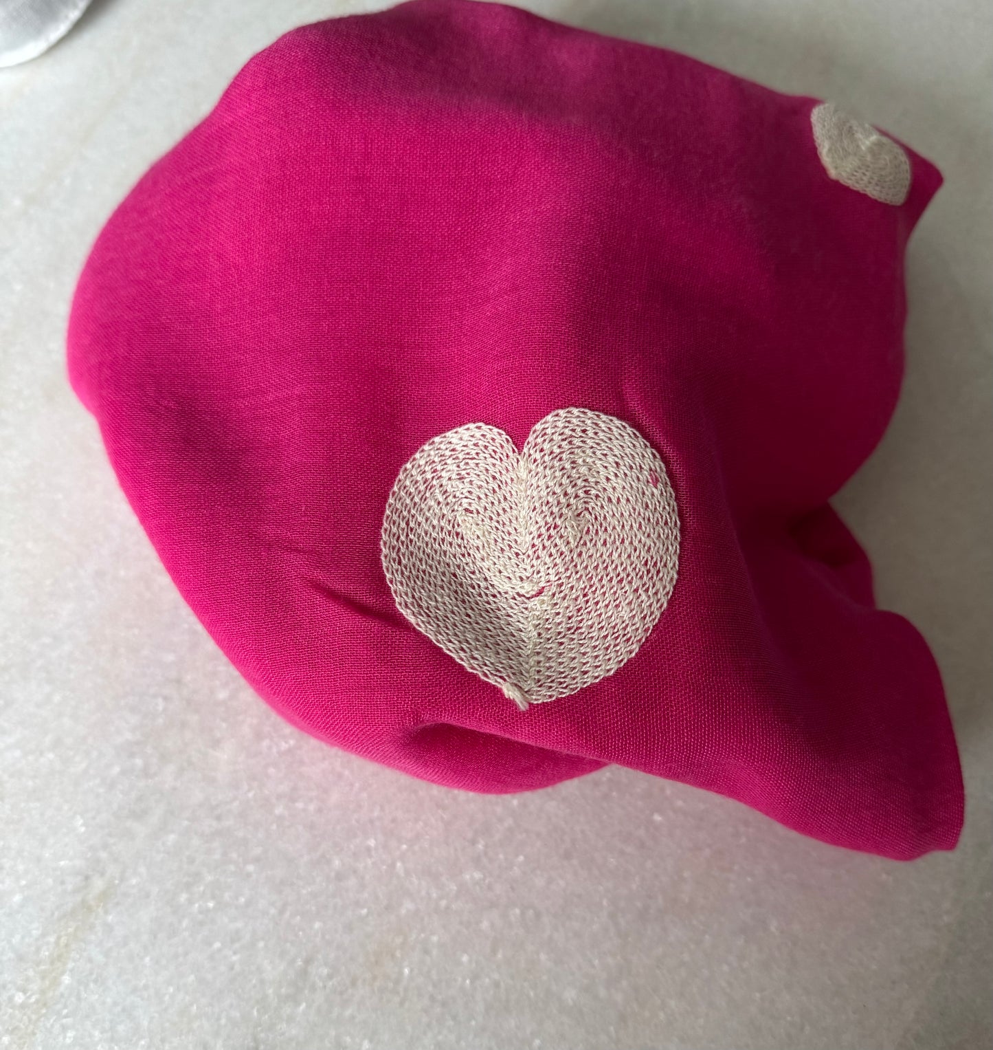 The Cottage Collection Scarf| Hearty Heart Heart - Pink