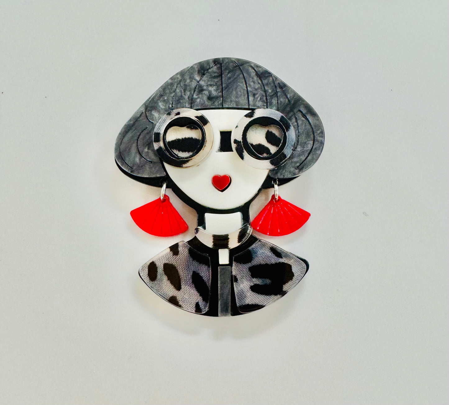 The Cottage Collection | Nora brooch - Red