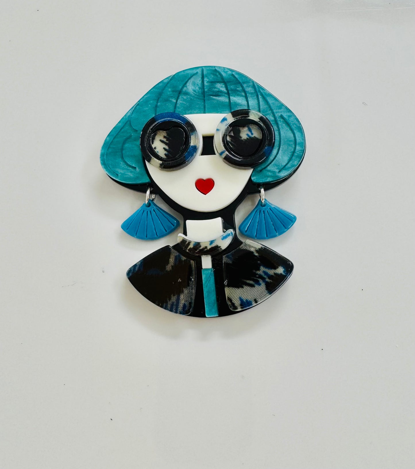 The Cottage Collection | Nora brooch - Blue