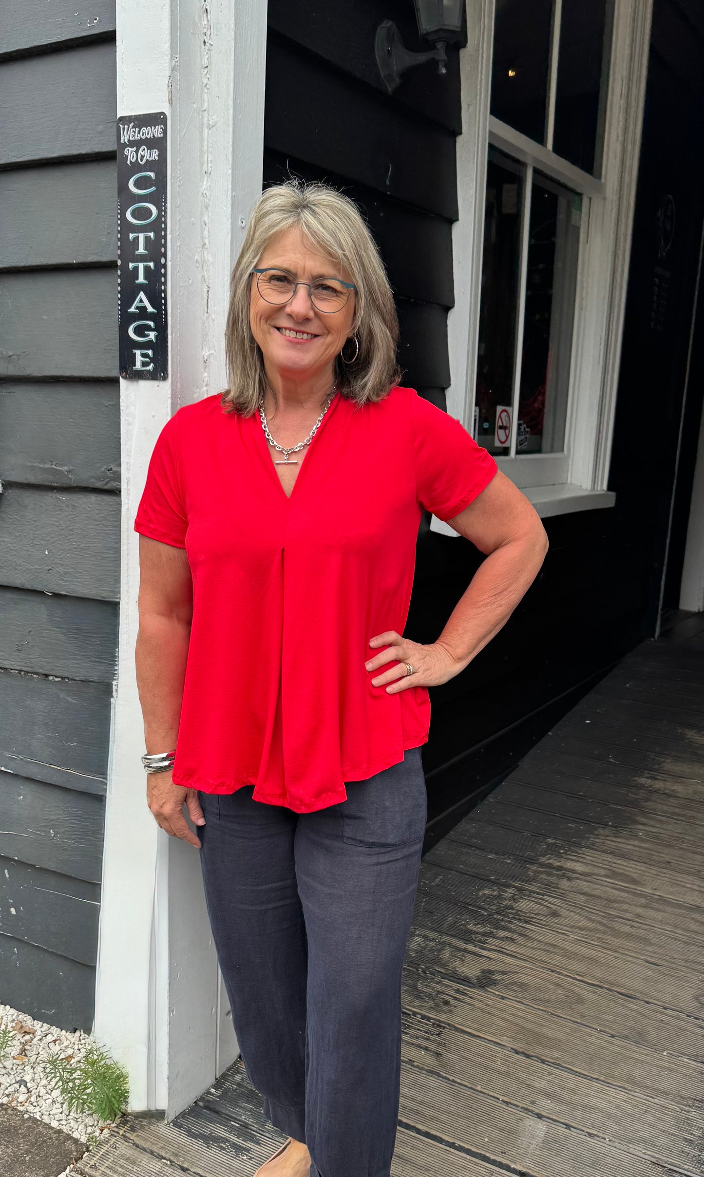 Helga May | Samba Top - Red
