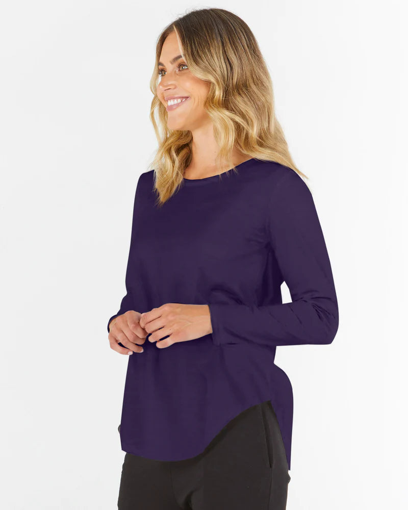 Betty Basics | Navy Megan Long Sleeve Top