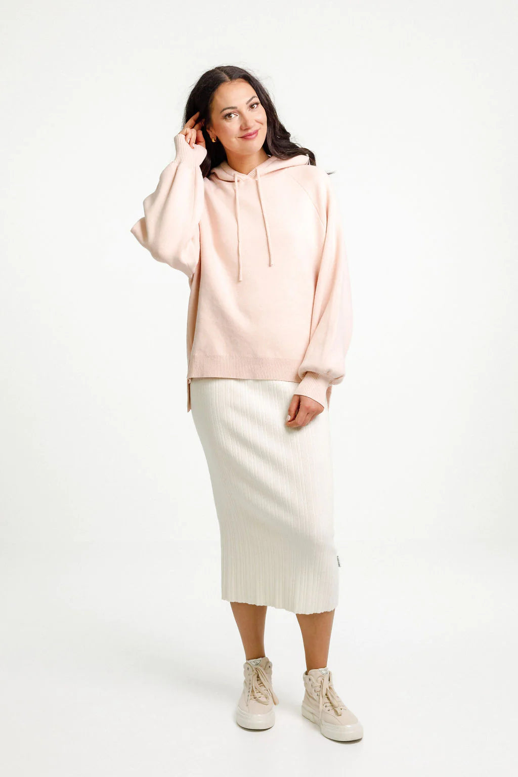 Home-Lee | Cream Tube Skirt