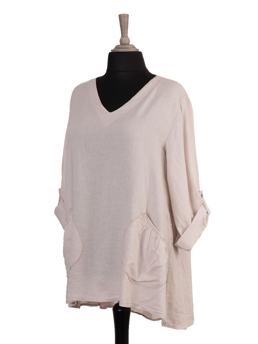 The Cottage Collection | Nude - Teddy Linen Top