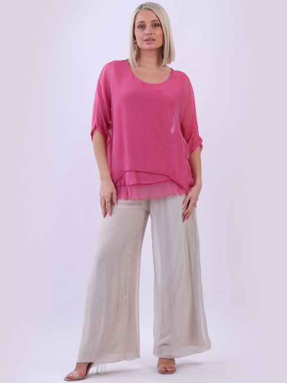 The Cottage Collection | Watermelon - Amber Silk Top