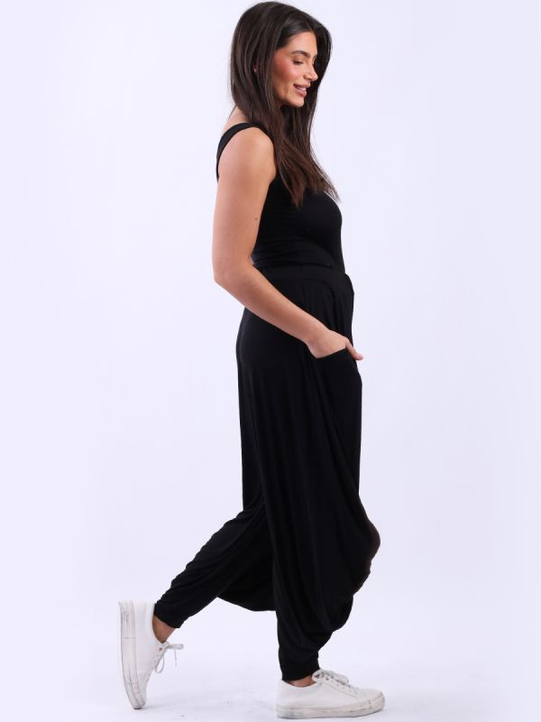 The Cottage Collection | Black - Jersey Harem Pants