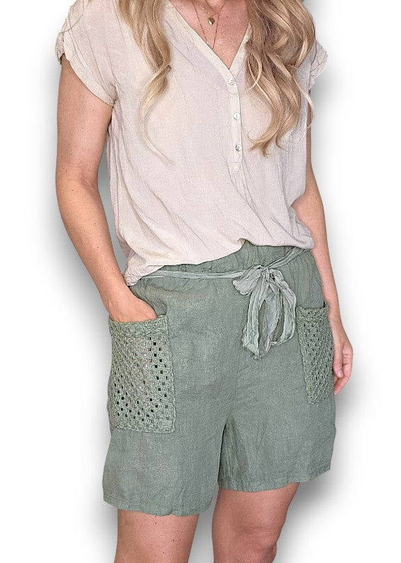Helga May | Forest Honfleur Plain Shorts