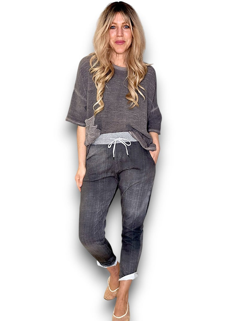 Helga May | Plain Joggers - Grey
