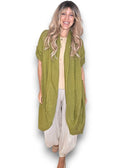 Helga May | Olive Linen Cover Up