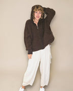 Helga May | Chenille Hoodie - Drk Coffee
