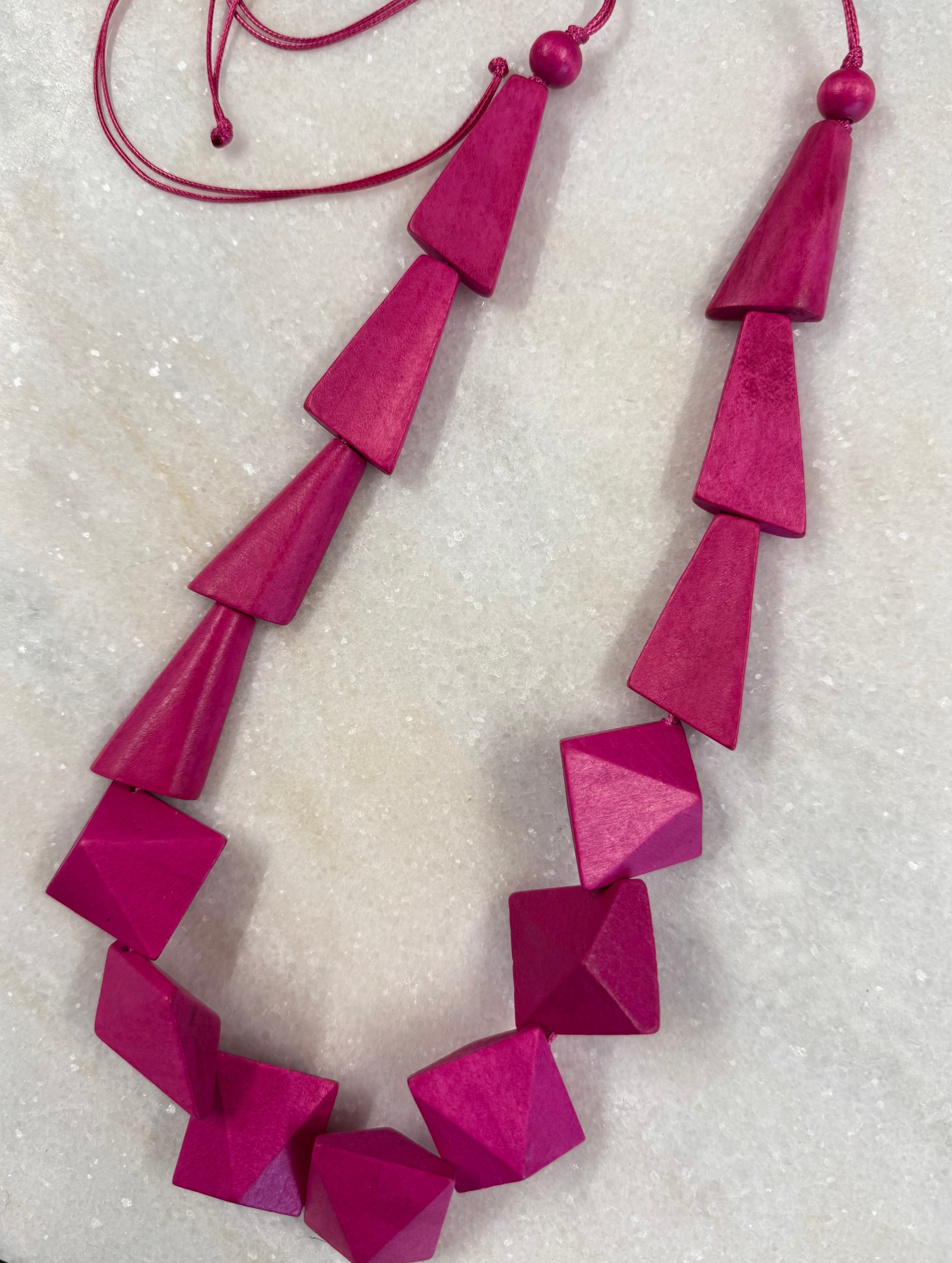 The Cottage Collection | Geo Necklace - Pink