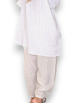 Helga May | White Pinstripe Coastal Tunic