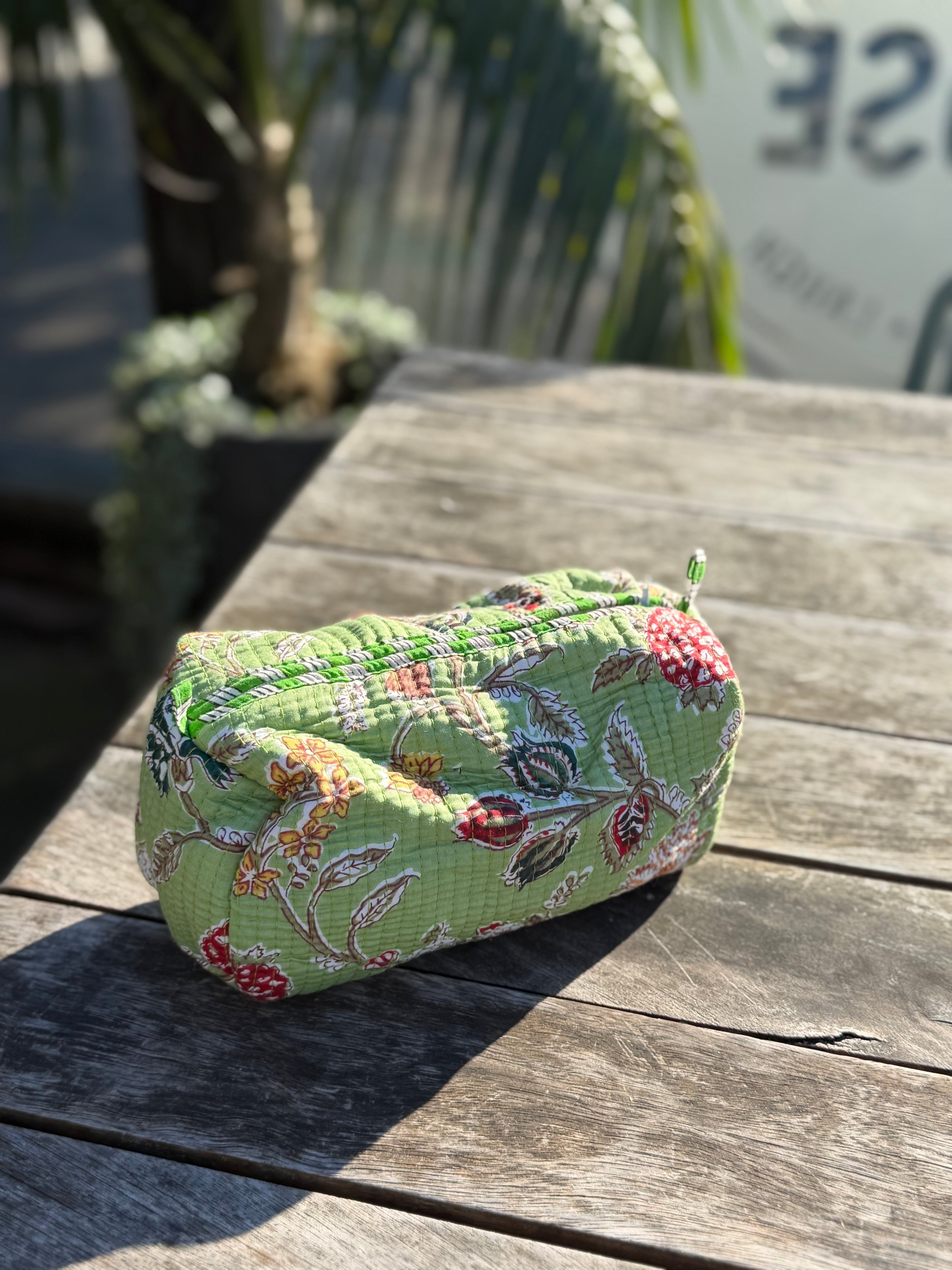 The Cottage Collection | Lime Ricky Medium Pouch