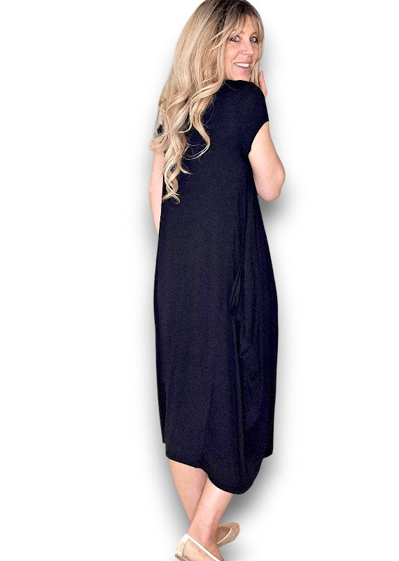 Helga May | Black Samba Viscose Dress