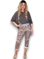 Helga May | Floral Houndstooth Joggers