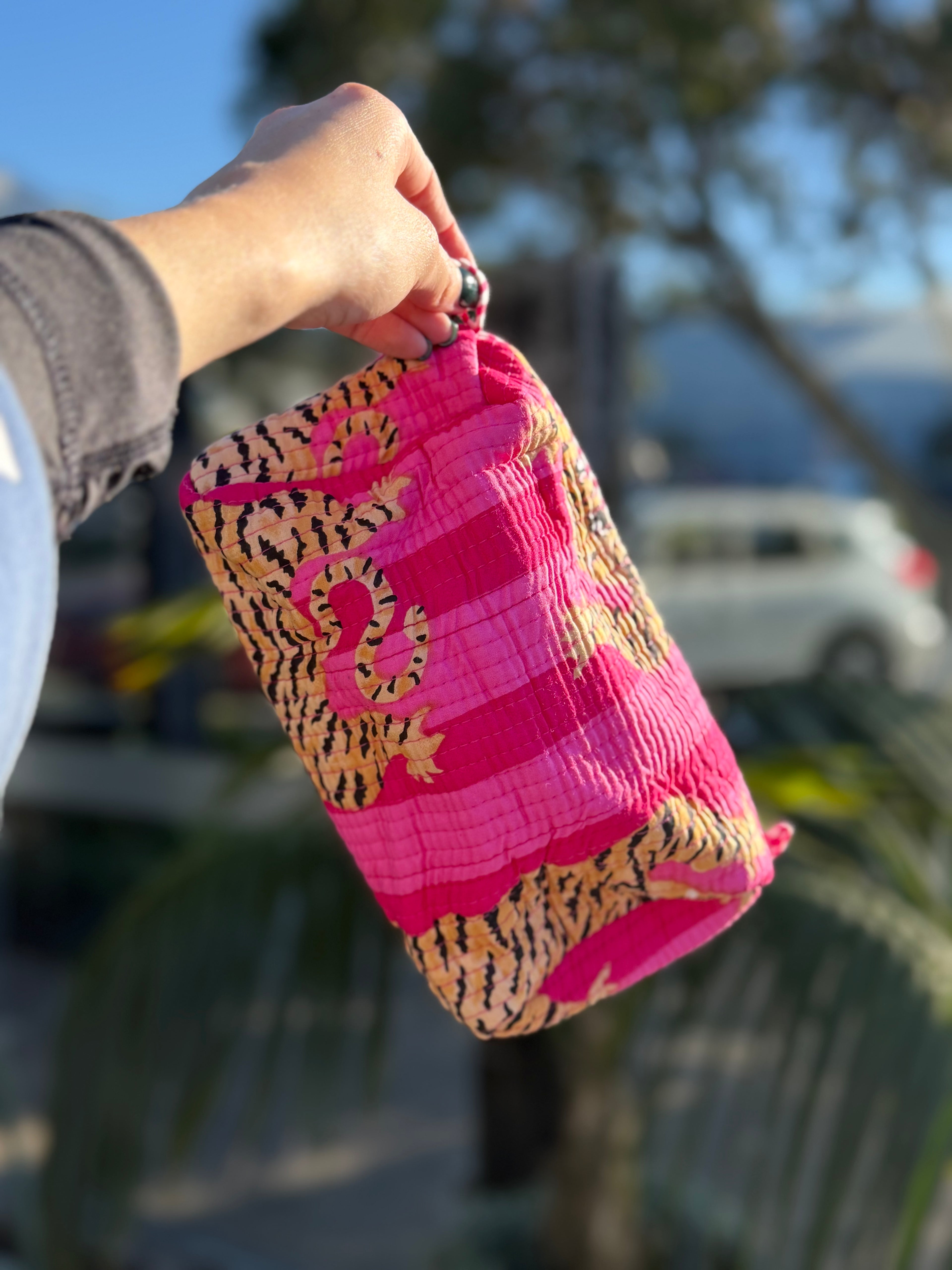 The Cottage Collection | Crimson Tiger Medium Pouch