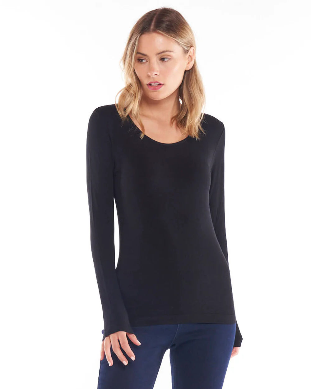 Betty Basics | Black - Kelli Long Sleeve Top