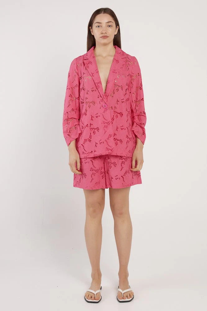 Fate & Becker | Worth It Blazer - Hot Pink