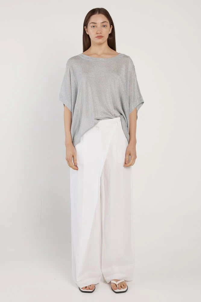 Fate & Becker | Corsica Knit Top - Silver