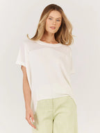 Fate & Becker | Corsica Knit Top - White