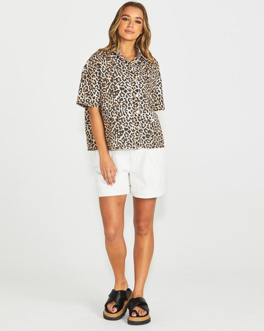 Sass | Wyatt Short Sleeve Jacket - Vintage Animal