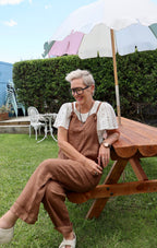 Helga May | Plain Tie It Your Way Jumpsuit - Coffee