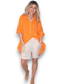 Helga May | Bright Orange Coastal Tunic