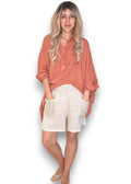 Helga May | Brick Coastal Tunic Shirt