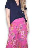 Helga May | Palazzo Doily Rose Pant - Hot Pink