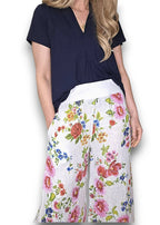 Helga May | Palazzo Doily Rose Pant - White
