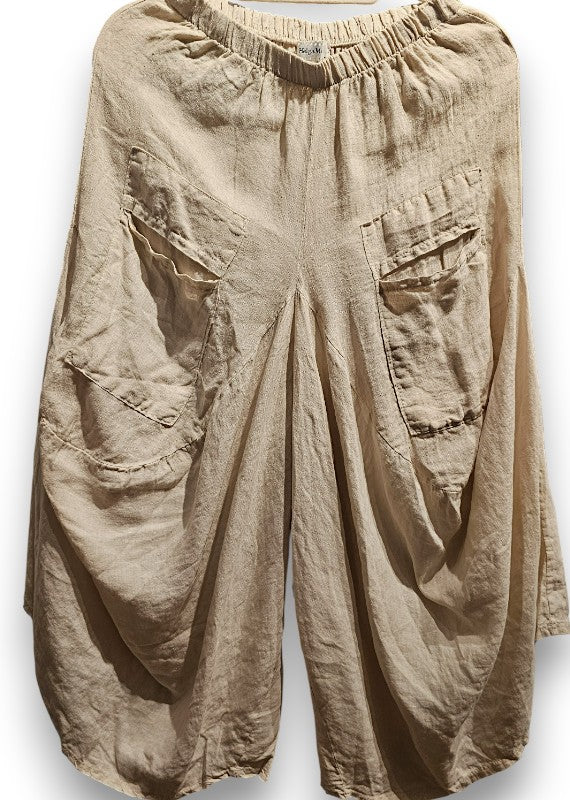 Helga May | Beige Normandie Linen pants