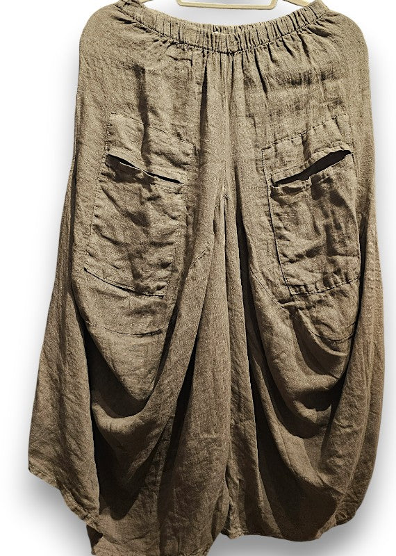 Helga May | Mocha Normandie Linen pants
