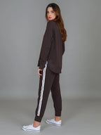 Love & Pebbles - Charlette Curve Hem Sweater - Truffle