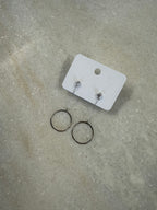 The Cottage Collection | Non-Tarnish Amber Earrings - Silver