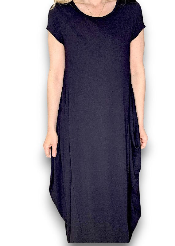 Helga May | Black Samba Viscose Dress