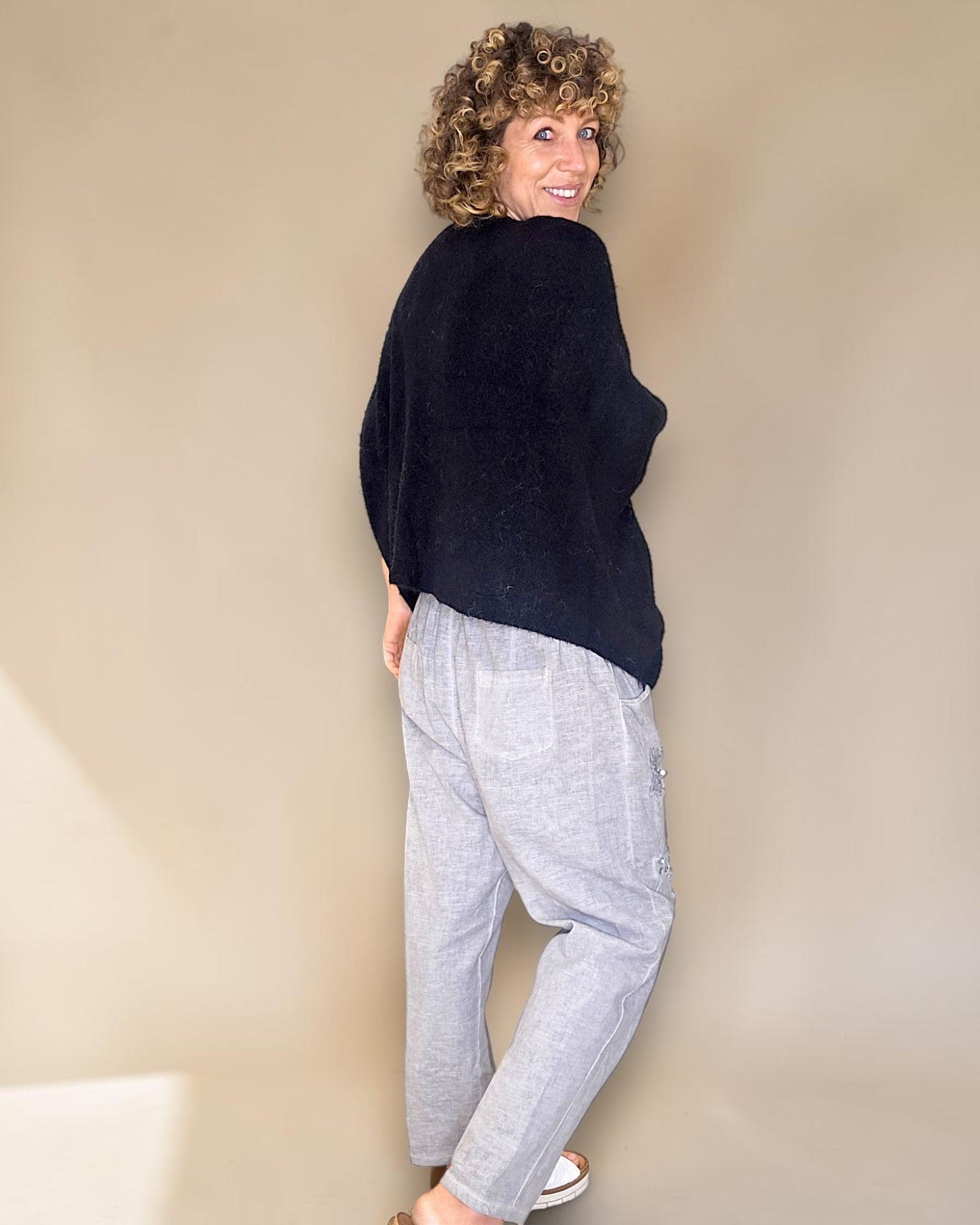 Helga May | Batsleeve Knit - Black
