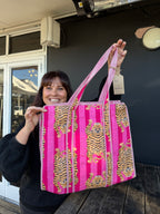 The Cottage Collection | Crimson Tiger Tote Bag