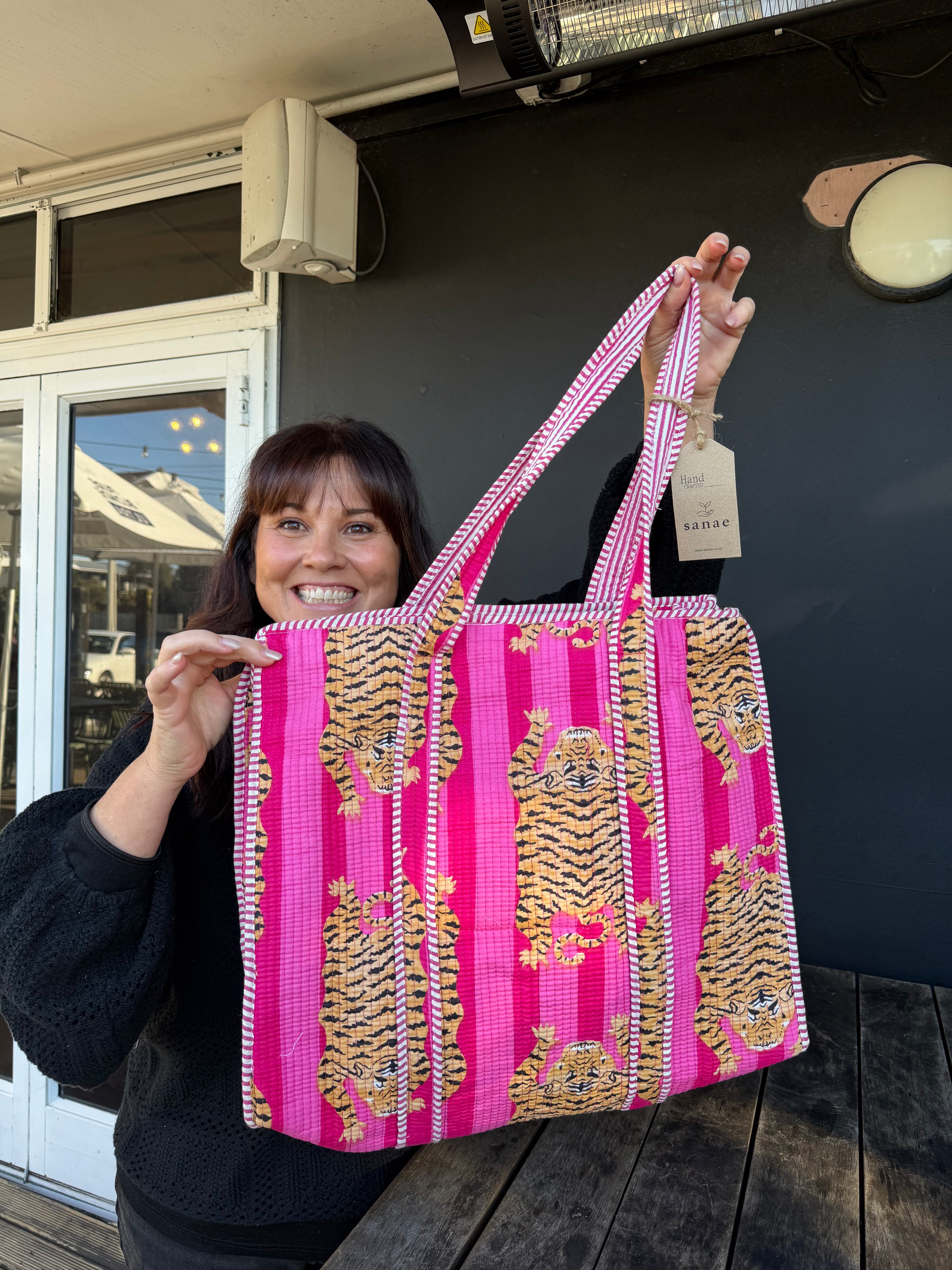 The Cottage Collection | Crimson Tiger Tote Bag